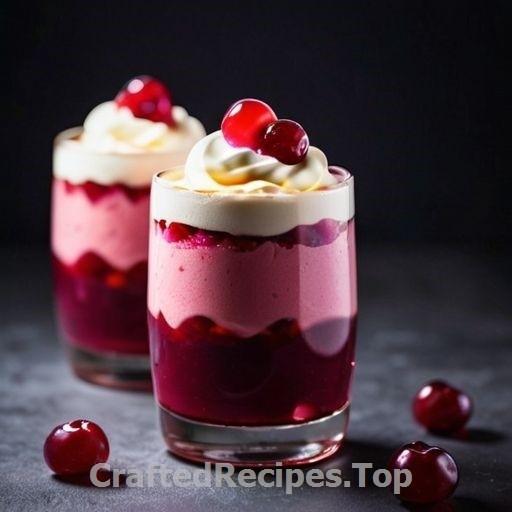 Punsch Parfait with Cranberries