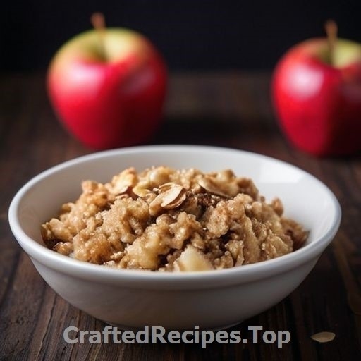 Quick Apple Dessert with Oatmeal Crumble