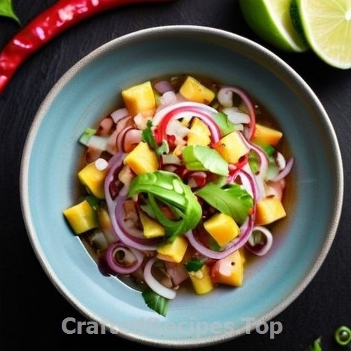 Refreshing Cod Ceviche with Mango and Cilantro