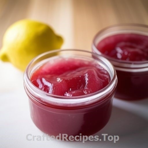 Rhubarb Jam with Ginger and Lemon