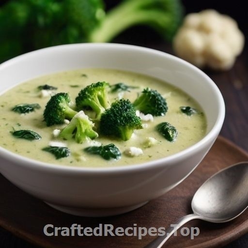 Roasted Cauliflower and Broccoli Soup