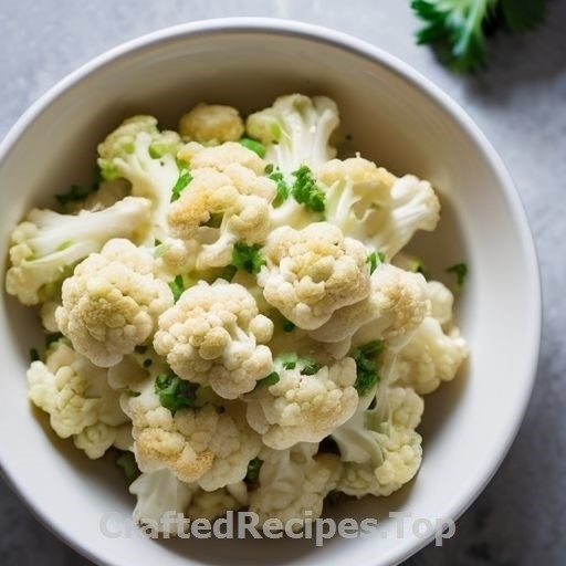 Roasted Cauliflower with Parsley and Parmesan Cheese