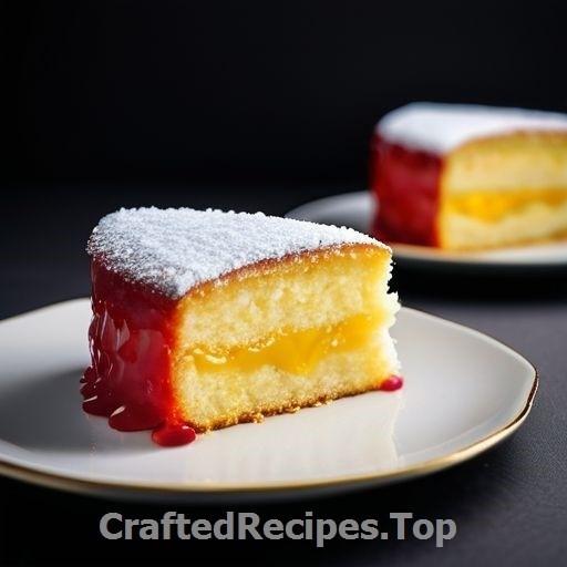 Saffron Cream Filled Almond Cake