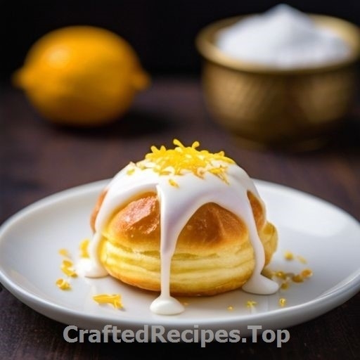 Saffron Cream Puffs with White Chocolate and Orange