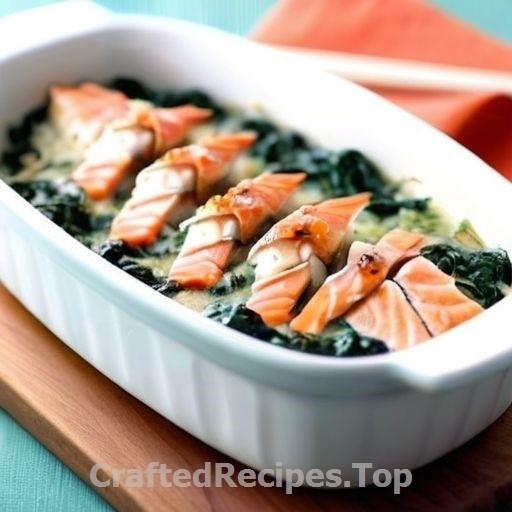 Salmon and Spinach Gratin