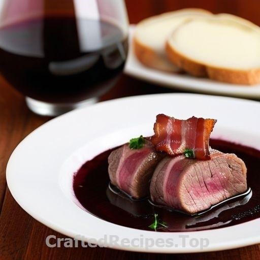 Savory Beef Rolls with Bacon in Red Wine Sauce