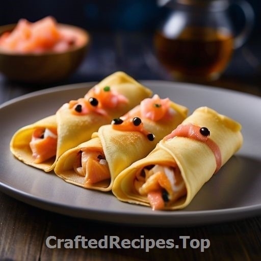 Savory Crepes with Smoked Salmon and Shrimp