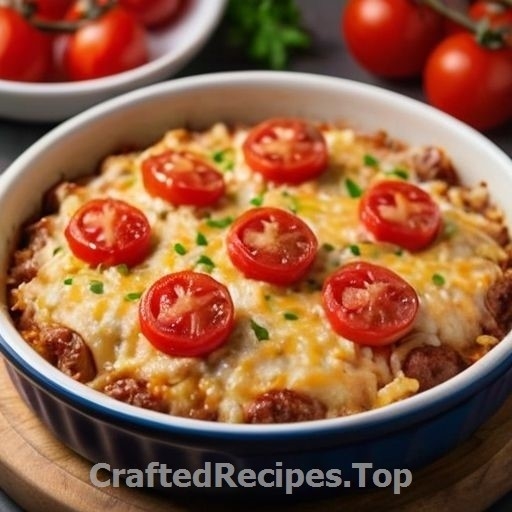 Savory Meat and Rice Gratin