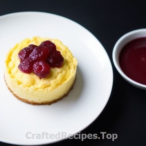 Scrambled Eggs with Bacon and Lingonberry Pancake