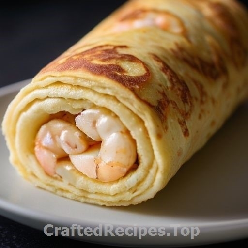 Shrimp and Horseradish Pancake Roll