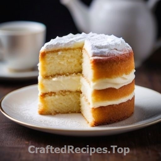 Soft and Delicious Layer Cake with Vanilla Filling