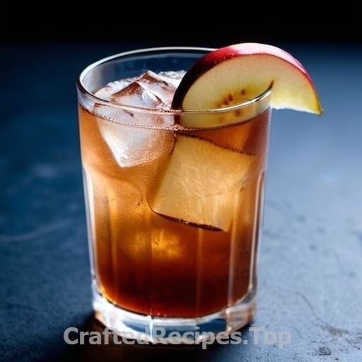 Spiced Apple Drink with Gin and Cinnamon