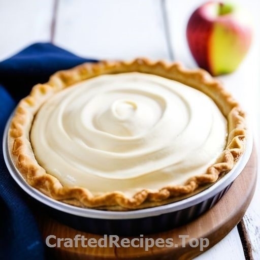 Spiced Apple Pie with Vanilla Cream