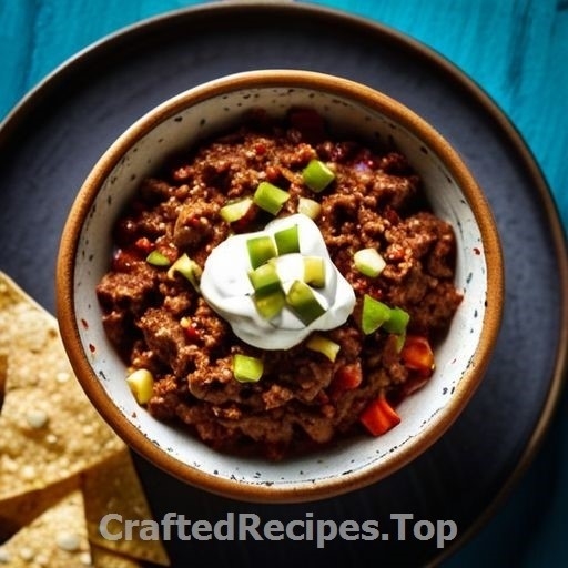 Spicy Chili Bowl with Guacamole