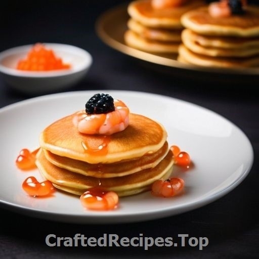 Swedish Pancakes with Shrimp and Caviar