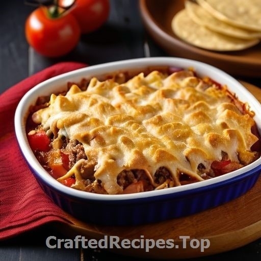 Taco Style Meat Gratin with Baked Tomatoes