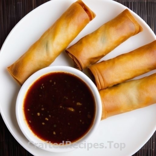 Thai Spring Rolls with Sweet Chili Dipping Sauce