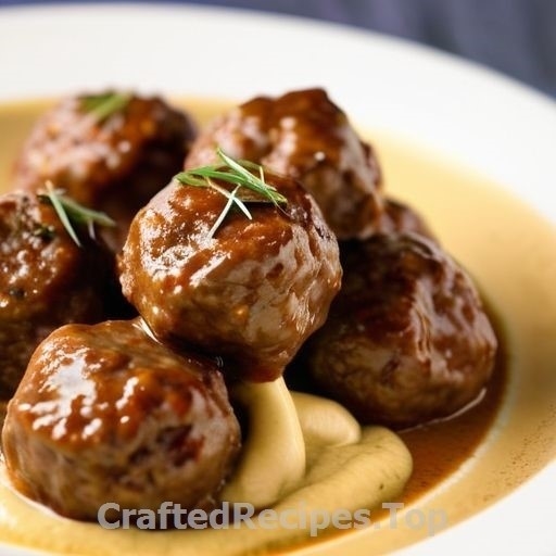 Timian Meatballs in Mustard Sauce