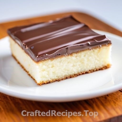 Vanilla Cake with Nutella in a Long Pan