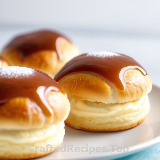 Vanilla Cream Filled Sweet Buns